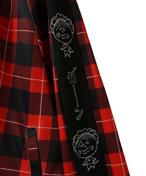 Candy Stripper(キャンディストリッパー)の「【コジコジ×Candy Stripper】ガーン TRACK ジャケット(ブルゾン・レディース・ブラック/レッド・FREE)」の7枚目の写真