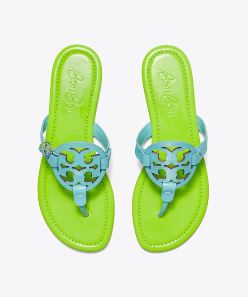 TORY BURCH x BonBon 国内買付 ミラー パテント サンダル TB x BonBon ミラー パテント サンダル: レディース サンダル