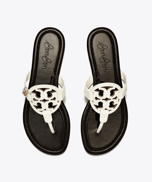 Tory Burch☆Bombe Miller/パテントレザー サンダル♪【送料込】 Tory Burch x BonBon ミラー パテント サンダル(サンダル