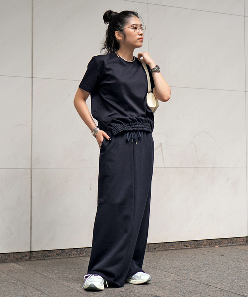 AP STUDIO（エーピーストゥディオ）の「コンパクトTシャツ（Tシャツ/カットソー・レディース・ホワイト/ネイビー/ブラウン・FREE）」の6枚目の写真