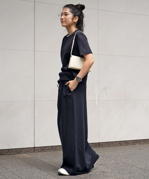 AP STUDIO（エーピーストゥディオ）の「コンパクトTシャツ（Tシャツ/カットソー・レディース・ホワイト/ネイビー/ブラウン・FREE）」の7枚目の写真