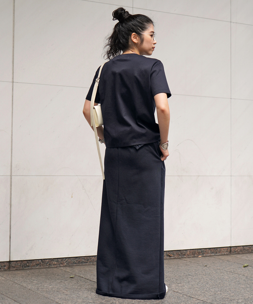 AP STUDIO（エーピーストゥディオ）の「コンパクトTシャツ（Tシャツ/カットソー・レディース・ホワイト/ネイビー/ブラウン・FREE）」の8枚目の写真