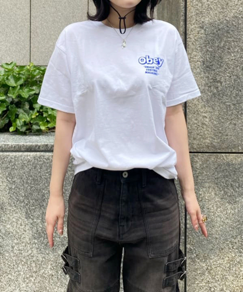 OBEY(オベイ)の「【OBEY / オベイ】 OBEY SMASH THE 165264125-25U(Tシャツ/カットソー・レディース・ホワイト/ブラック・SMALL/MEDIUM)」の5枚目の写真