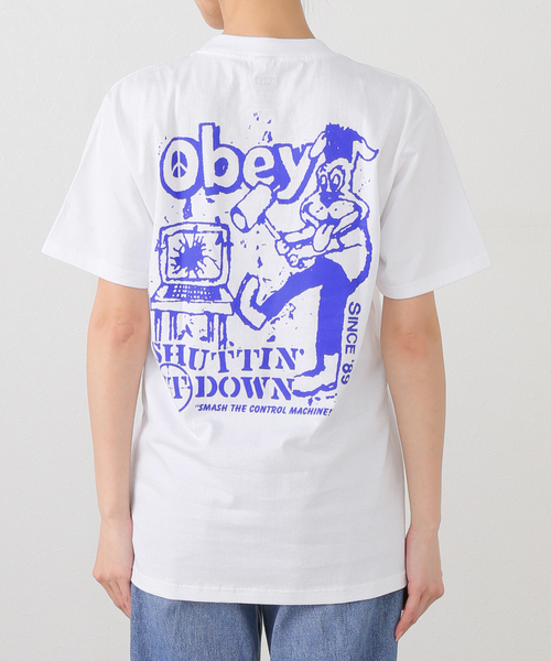 OBEY(オベイ)の「【OBEY / オベイ】 OBEY SMASH THE 165264125-25U(Tシャツ/カットソー・レディース・ホワイト/ブラック・SMALL/MEDIUM)」の10枚目の写真