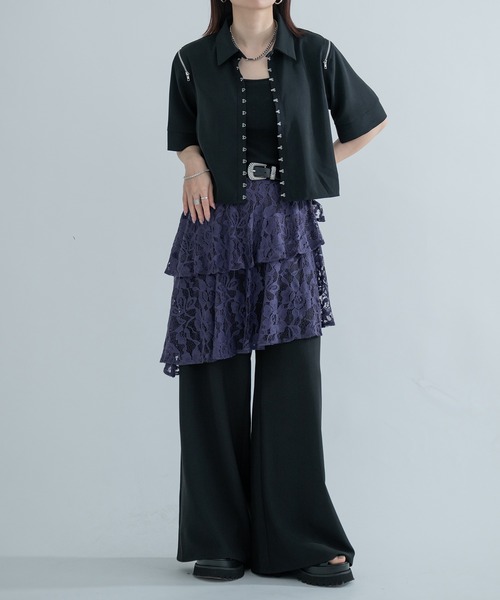 ETHOSENS 20AW セットアップレイヤードジャケットワイドスラックス