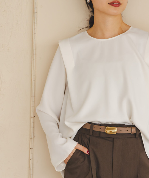 トップス noble NOBLE（ノーブル） ブラウス シャツ フリルブラウス レディース