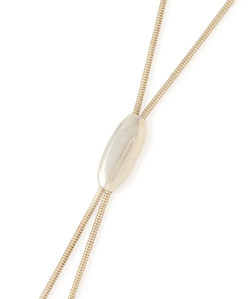 ADAM ET ROPE'（アダムエロペ）の「【EO（イオ）】Loop tie necklace（ネックレス・レディース・シルバー・FREE）」の6枚目の写真