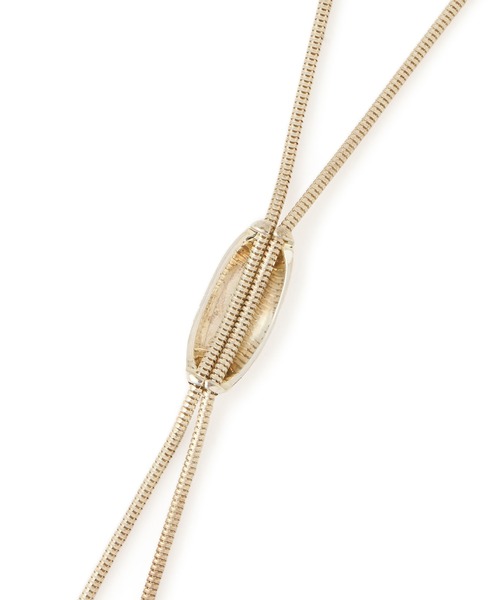 ADAM ET ROPE'（アダムエロペ）の「【EO（イオ）】Loop tie necklace（ネックレス・レディース・シルバー・FREE）」の7枚目の写真