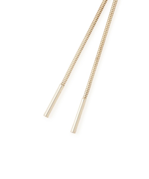 ADAM ET ROPE'（アダムエロペ）の「【EO（イオ）】Loop tie necklace（ネックレス・レディース・シルバー・FREE）」の8枚目の写真