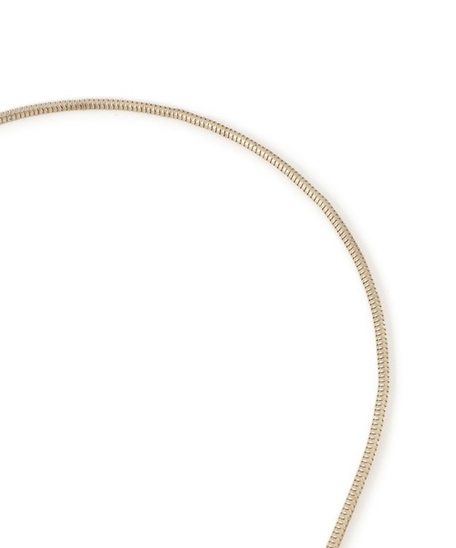 ADAM ET ROPE'（アダムエロペ）の「【EO（イオ）】Loop tie necklace（ネックレス・レディース・シルバー・FREE）」の9枚目の写真