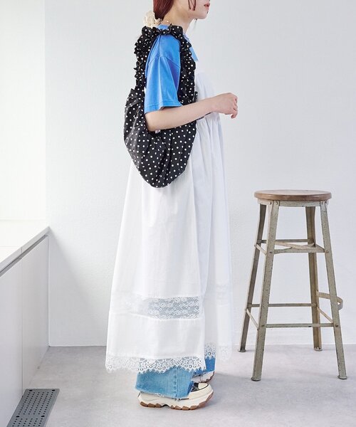vintage レース　ロングワンピース セール】vintageレースロングワンピース（ワンピース）｜w