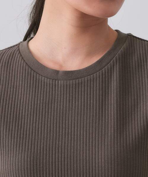 OPAQUE.CLIP(オペークドットクリップ)の「◆ノースリーブリブカットソー【洗濯機洗い可】(Tシャツ/カットソー・レディース・ホワイト/ダークグレー/ブラウン系その他/ブラック・42/40/38/36)」の20枚目の写真