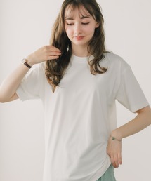 ▲TRUSS/トラス コットンライクドライクルーネックTシャツ