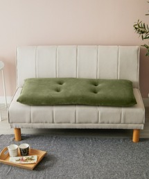 MOMONATURALMOSS SOFA 2P別で交換カバーカーキ色（中古）付き Amazon｜無印良品 リクライニング フロアソファ 2シーター用