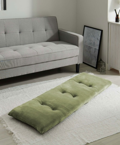 iellio（イエリオ）の「洗える！ふっくらソファーパッド　とろけるマイクロ素材　2人掛け / ロングクッション（クッション/クッションカバー・レディース・チャコールグレー/ブルーグレー/スモークピンク/カーキオリーブ/ブラウン/ベージュ・FREE）」の21枚目の写真