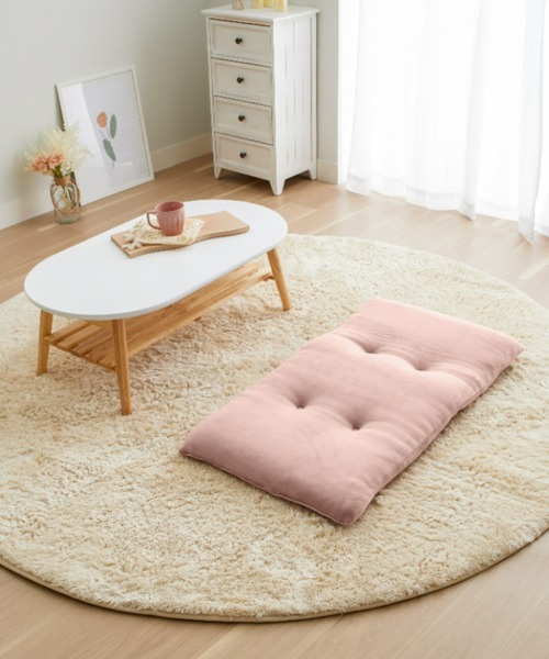 iellio（イエリオ）の「洗える！ふっくらソファーパッド　とろけるマイクロ素材　2人掛け / ロングクッション（クッション/クッションカバー・レディース・チャコールグレー/ブルーグレー/スモークピンク/カーキオリーブ/ブラウン/ベージュ・FREE）」の17枚目の写真