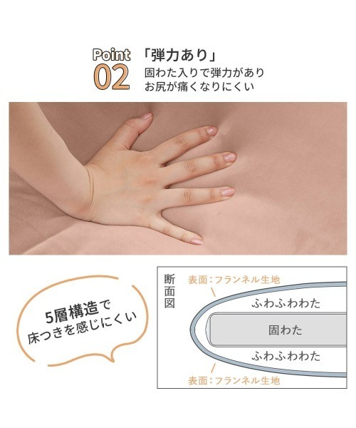 iellio（イエリオ）の「洗える！ふっくらソファーパッド　とろけるマイクロ素材　2人掛け / ロングクッション（クッション/クッションカバー・レディース・チャコールグレー/ブルーグレー/スモークピンク/カーキオリーブ/ブラウン/ベージュ・FREE）」の15枚目の写真