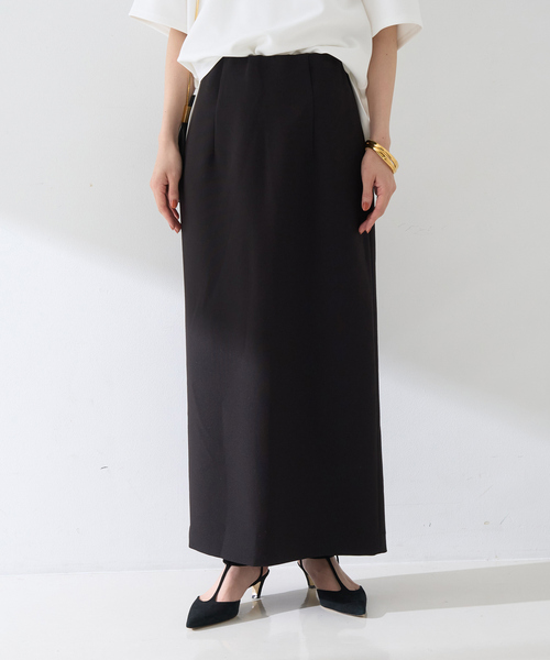 Rouge vif Anna(ルージュヴィフアンナ)の「【セットアップ対応】【3サイズ展開】ストレッチダブルクロスタイトスリットスカート(スカート・レディース・ブラック・34/36/38)」の4枚目の写真