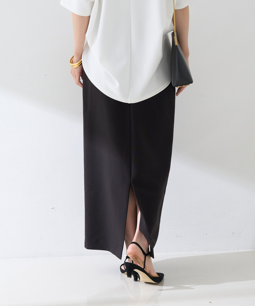 Rouge vif Anna(ルージュヴィフアンナ)の「【セットアップ対応】【3サイズ展開】ストレッチダブルクロスタイトスリットスカート(スカート・レディース・ブラック・34/36/38)」の5枚目の写真