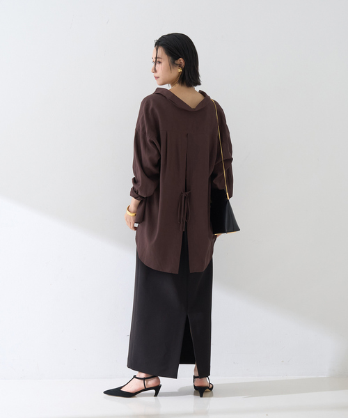 Rouge vif Anna(ルージュヴィフアンナ)の「【セットアップ対応】【3サイズ展開】ストレッチダブルクロスタイトスリットスカート(スカート・レディース・ブラック・34/36/38)」の17枚目の写真