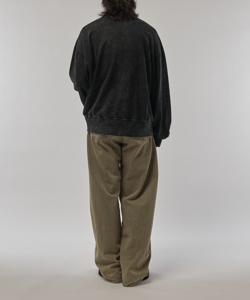 Lui's（ルイス）の「パウダーブリーチビッグスウェット（スウェット・メンズ・ブラック/チャコールグレー・S/M）」の4枚目の写真