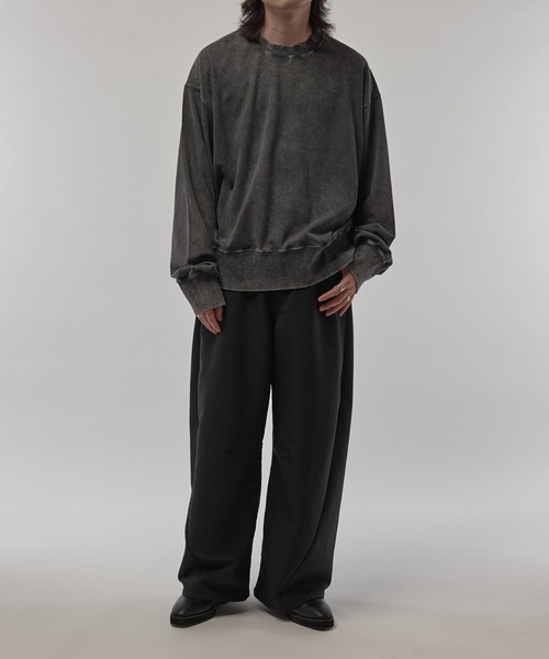 Lui's（ルイス）の「パウダーブリーチビッグスウェット（スウェット・メンズ・ブラック/チャコールグレー・S/M）」の5枚目の写真