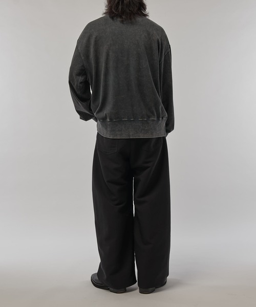 Lui's（ルイス）の「パウダーブリーチビッグスウェット（スウェット・メンズ・ブラック/チャコールグレー・S/M）」の6枚目の写真