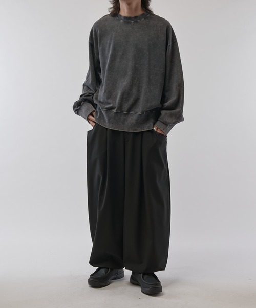 Lui's（ルイス）の「パウダーブリーチビッグスウェット（スウェット・メンズ・ブラック/チャコールグレー・S/M）」の13枚目の写真