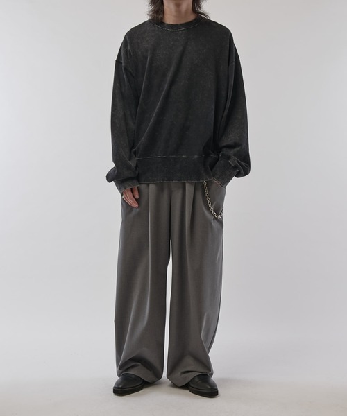 Lui's（ルイス）の「パウダーブリーチビッグスウェット（スウェット・メンズ・ブラック/チャコールグレー・S/M）」の14枚目の写真