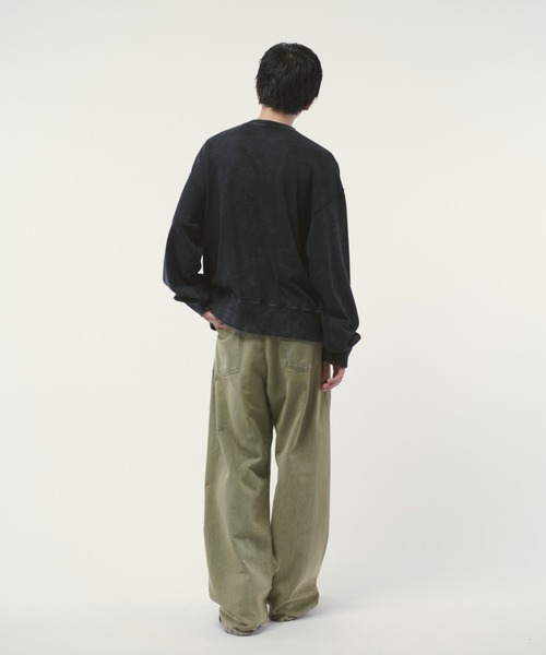 Lui's（ルイス）の「パウダーブリーチビッグスウェット（スウェット・メンズ・ブラック/チャコールグレー・S/M）」の8枚目の写真