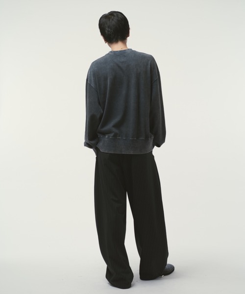 Lui's（ルイス）の「パウダーブリーチビッグスウェット（スウェット・メンズ・ブラック/チャコールグレー・S/M）」の12枚目の写真