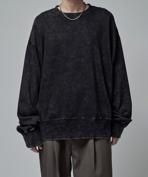 Lui's（ルイス）の「パウダーブリーチビッグスウェット（スウェット・メンズ・ブラック/チャコールグレー・S/M）」の19枚目の写真