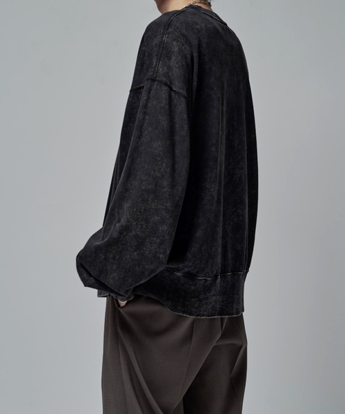 Lui's（ルイス）の「パウダーブリーチビッグスウェット（スウェット・メンズ・ブラック/チャコールグレー・S/M）」の21枚目の写真