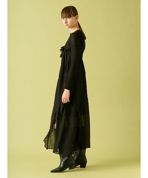 FURFUR（ファーファー）の「ドロストキャミワンピース（ワンピース・レディース・レッド/マルチ/ブラック・F）」の9枚目の写真