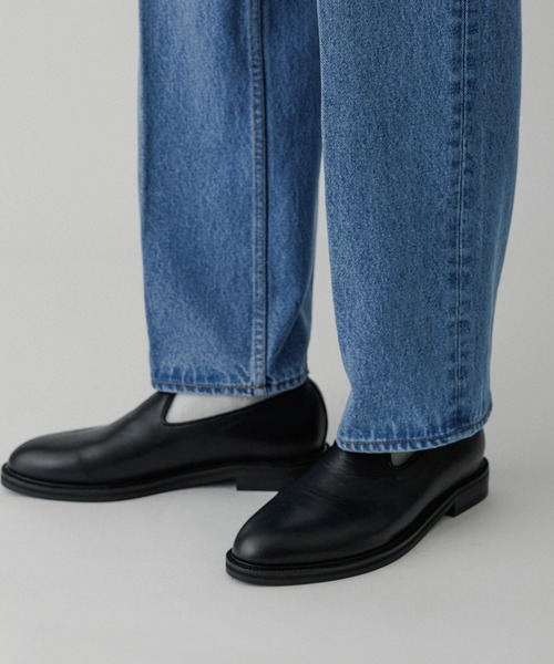 ADAM ET ROPE'（アダムエロペ）の「ブリーチ ストレート スラックスデニム（デニムパンツ・メンズ・ブルー系その他4・S/M/L/XL）」の13枚目の写真