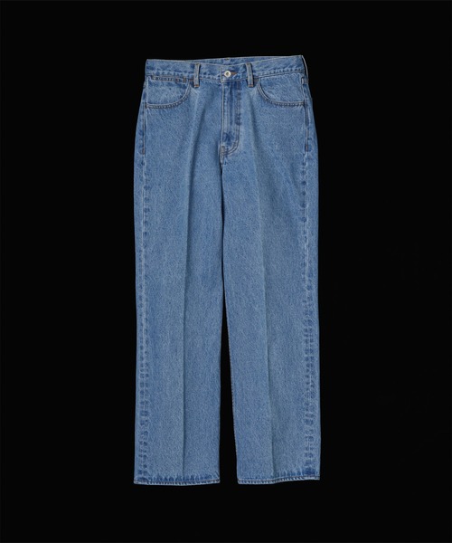 ADAM ET ROPE'（アダムエロペ）の「ブリーチ ストレート スラックスデニム（デニムパンツ・メンズ・ブルー系その他4・S/M/L/XL）」の14枚目の写真