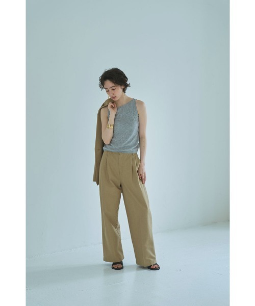 marjour（マージュール）の「WAIST PIPING LINEN BLEND PANTS（その他パンツ・レディース・ベージュ・M）」の10枚目の写真