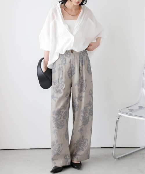 Lajour(ラジュール)の「【日本製】ワイドタックパンツ(その他パンツ・レディース・B/A/D/C・L/M)」の13枚目の写真
