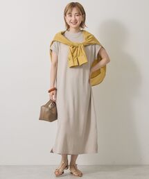 AMERICAN HOLIC | ワッフルサイドスリット半袖ワンピース(ワンピース)