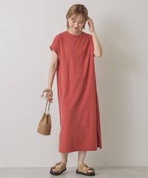 AMERICAN HOLIC | ワッフルサイドスリット半袖ワンピース(ワンピース)