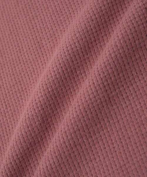 AMERICAN HOLIC（アメリカンホリック）の「ワッフルサイドスリット半袖ワンピース（ワンピース・レディース・オレンジ/チャコールグレー/ベージュ・M/L）」の15枚目の写真