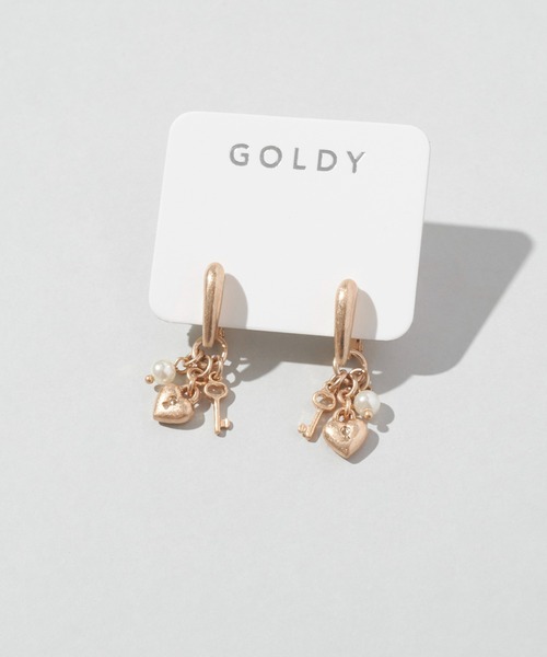GOLDY(ゴールディ)の「ハート キー チャーム イヤリング(イヤリング・レディース・ゴールド系その他/シルバー系その他/ゴールド/シルバー・FREE)」の12枚目の写真
