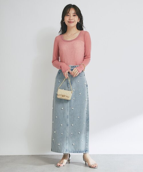 La boutique BonBon（ラブティックボンボン）の「【名品・ヘビロテアイテム】シアースパンコール2WAYリブニット（ニット/セーター・レディース・ブラック/オフホワイト/ピンク/ブラウン・FREE）」の21枚目の写真