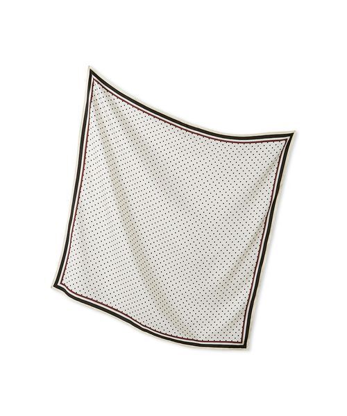 SNIDEL(スナイデル)の「ドット柄ベーシックスカーフ(バンダナ/スカーフ・レディース・ブラック/ホワイト/ボルドー・F)」の7枚目の写真