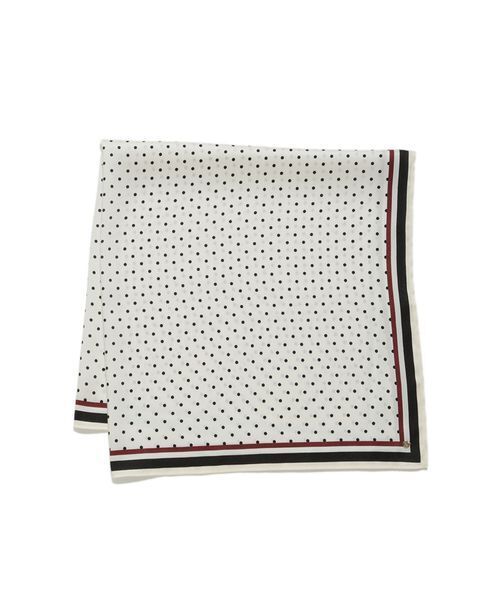 SNIDEL(スナイデル)の「ドット柄ベーシックスカーフ(バンダナ/スカーフ・レディース・ブラック/ホワイト/ボルドー・F)」の13枚目の写真