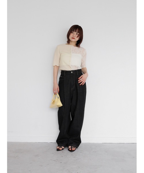 Katrin TOKYO（カトリーントーキョー）の「patchwork mellow tops（Tシャツ/カットソー・レディース・ブルー系その他/オレンジ系その他/アイボリー・XS/FREE）」の15枚目の写真