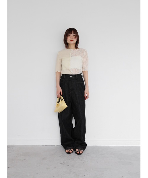 Katrin TOKYO（カトリーントーキョー）の「patchwork mellow tops（Tシャツ/カットソー・レディース・ブルー系その他/オレンジ系その他/アイボリー・XS/FREE）」の16枚目の写真