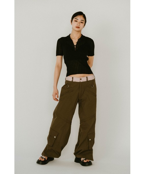 Knuth Marf sheer polo knit（ニット/セーター）｜Knuth Marf