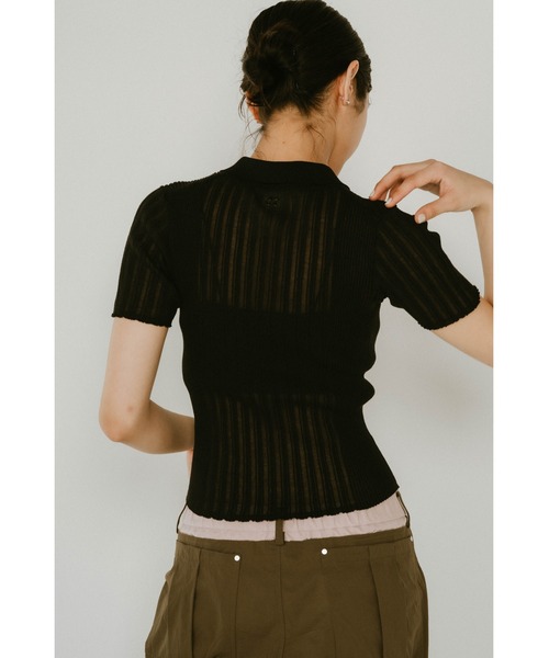Knuth Marf sheer polo knit（ニット/セーター）｜Knuth Marf