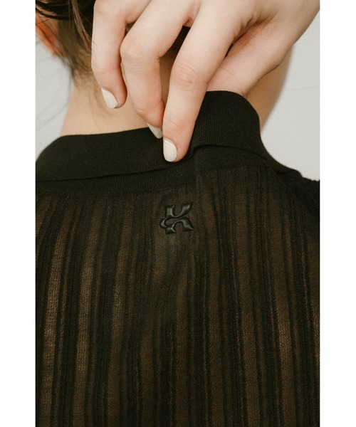 Knuth Marf sheer polo knit（ニット/セーター）｜Knuth Marf